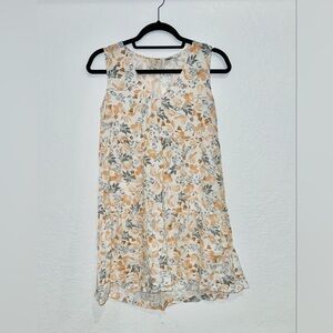 Joie 100% Linen Floral Dress | Size XS
